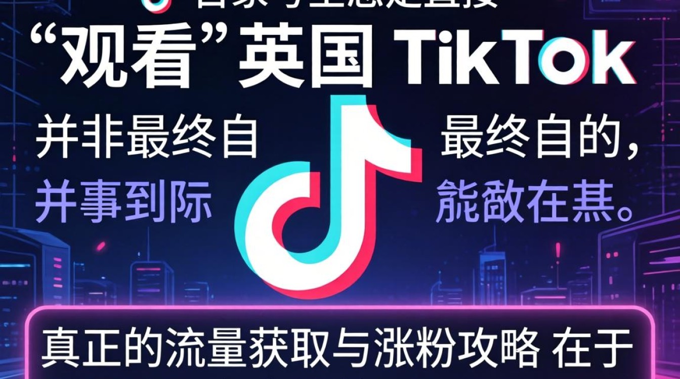 英国 TikTok 涨粉攻略流量获取