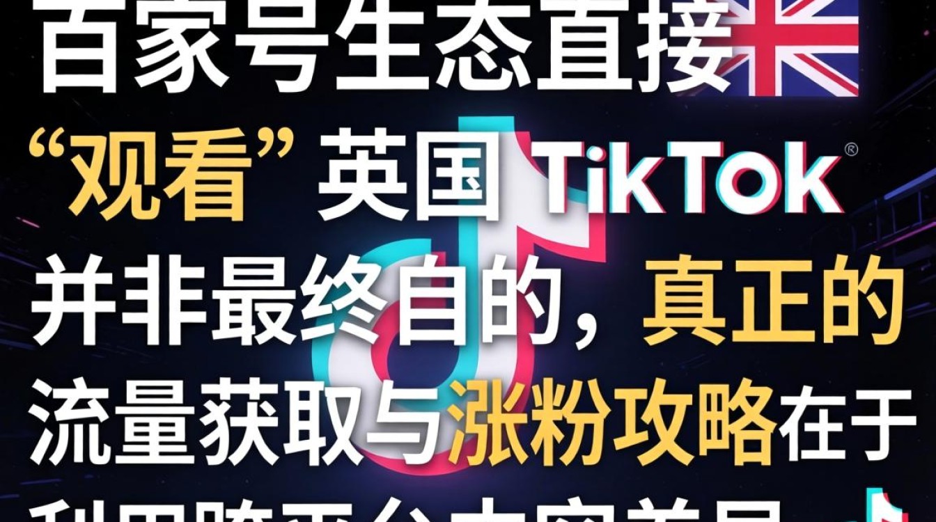 英国 TikTok 涨粉攻略流量获取