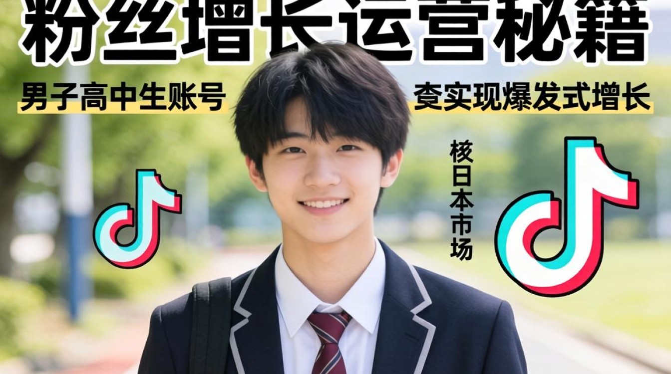 TikTok 日本男子高校生 粉丝增长运营秘籍