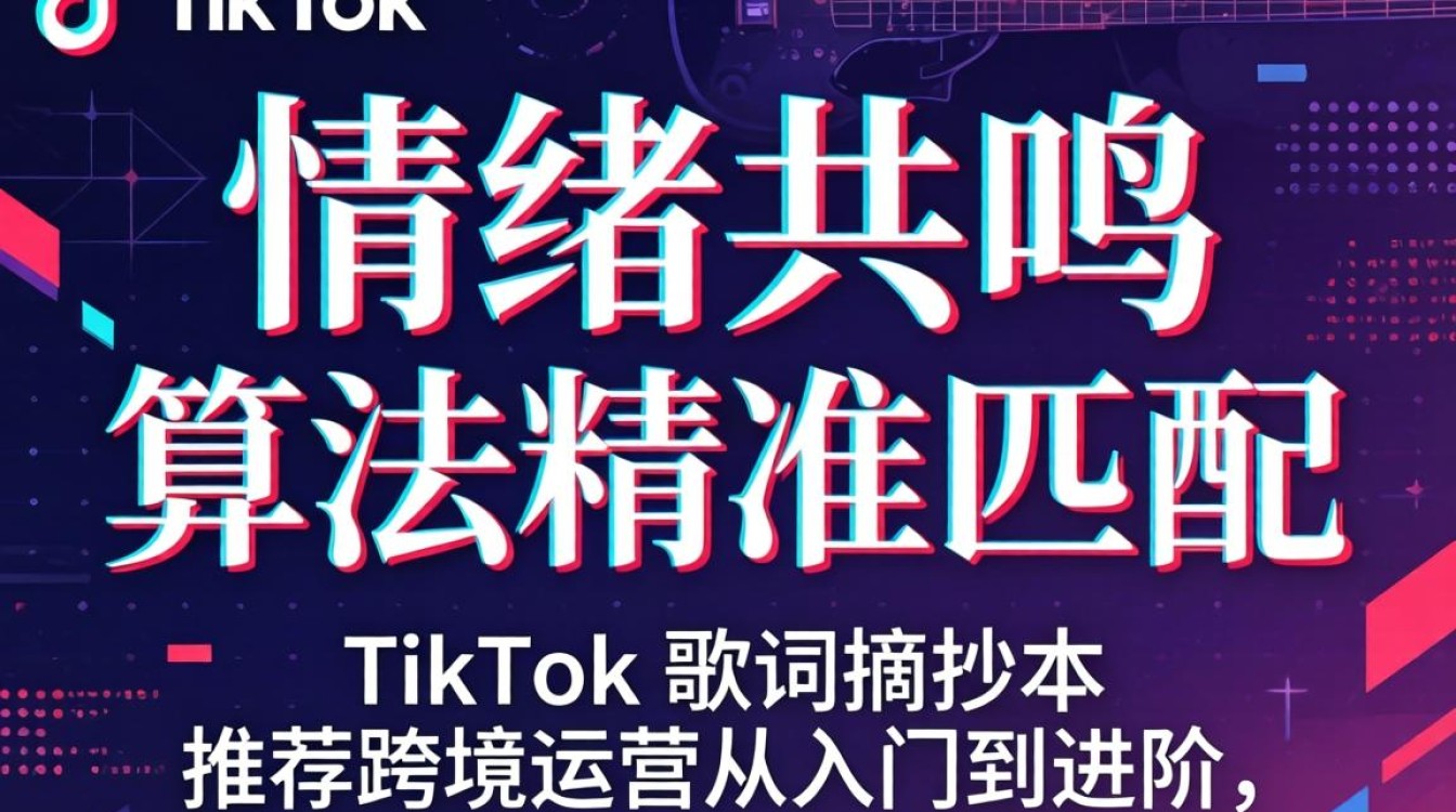 TikTok 歌词摘抄本推荐跨境运营从入门到进阶