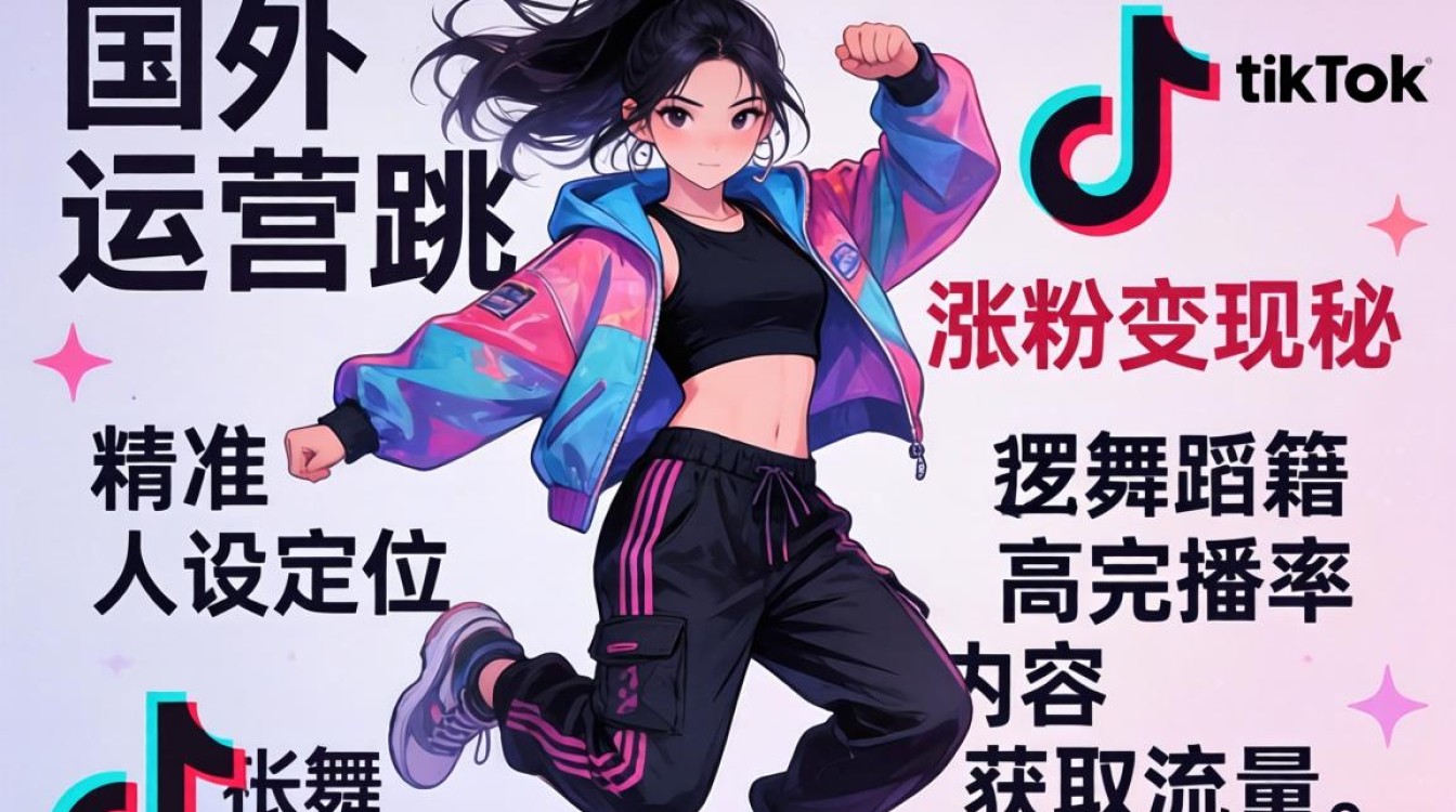 账号运营国外女孩跳TikTok舞蹈怎么涨粉变现