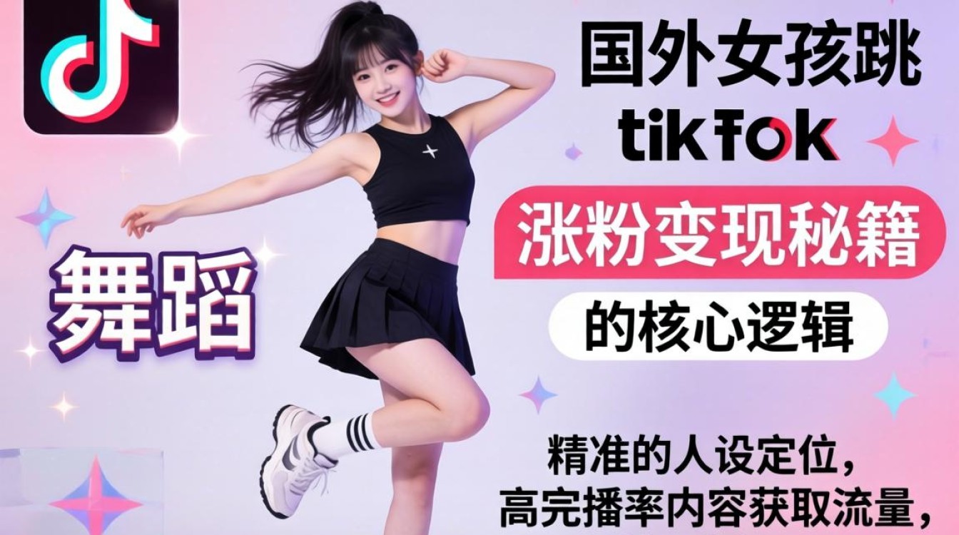 账号运营国外女孩跳TikTok舞蹈怎么涨粉变现