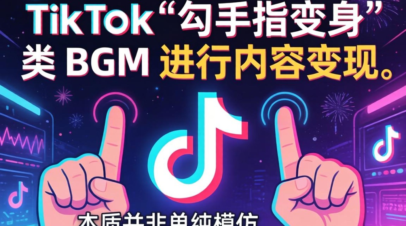 TikTok 勾手指变身 bgm 变现技巧