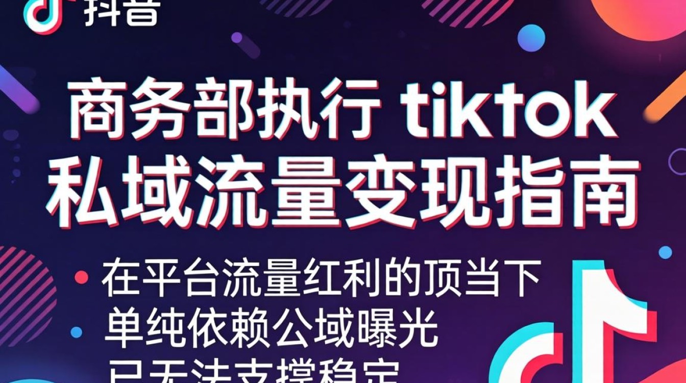 抖音商务部执行 TikTok 私域流量变现指南