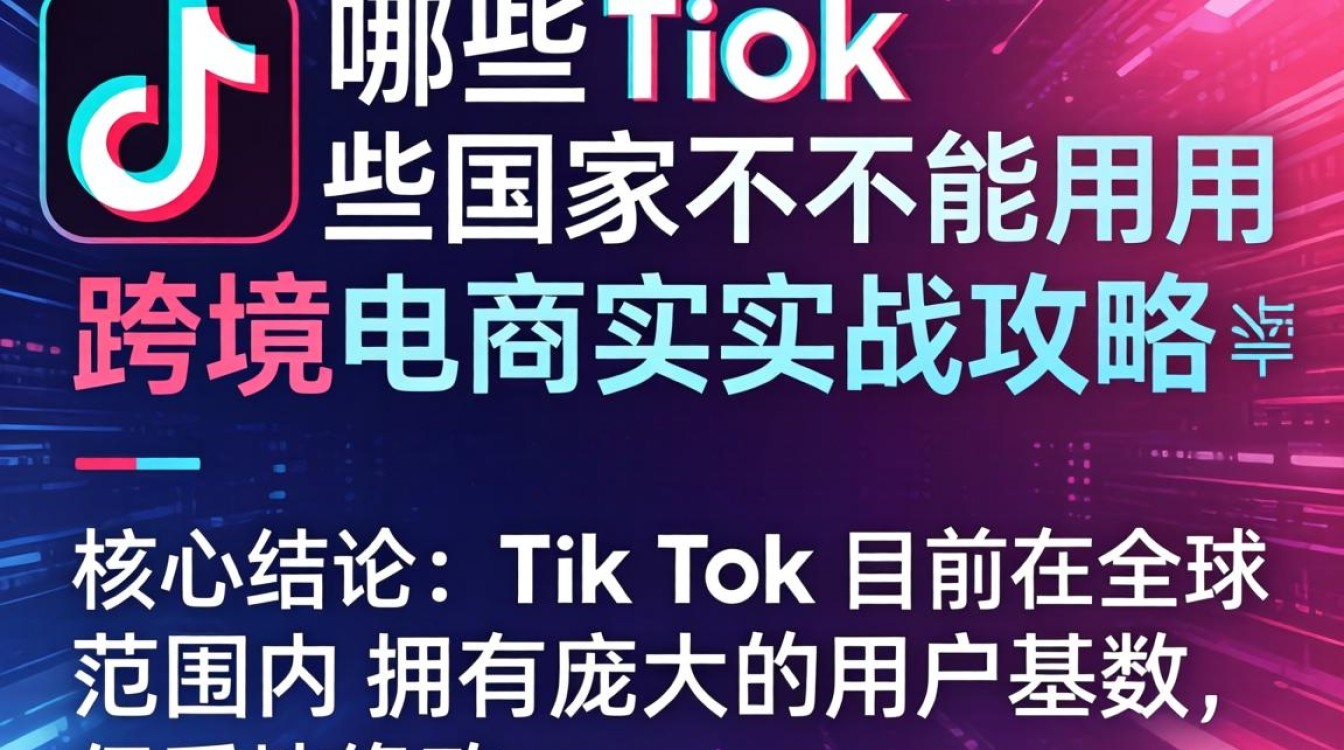 TikTok 无法使用国家列表及跨境电商实战攻略