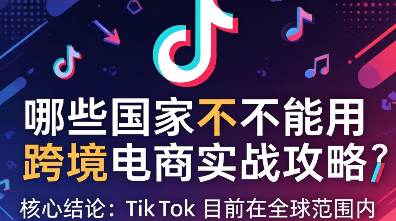 TikTok 无法使用国家列表及跨境电商实战攻略