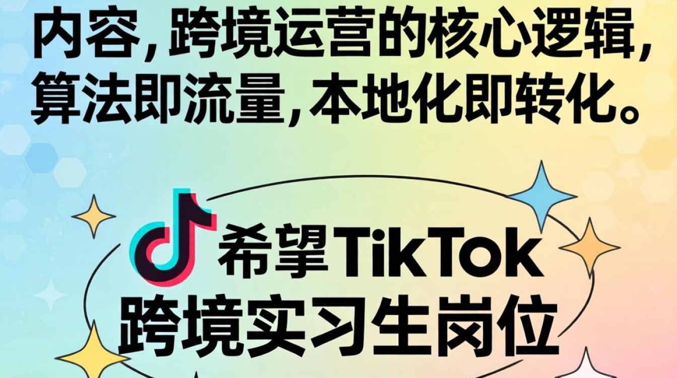 TikTok 跨境实习生 跨境运营从入门到进阶