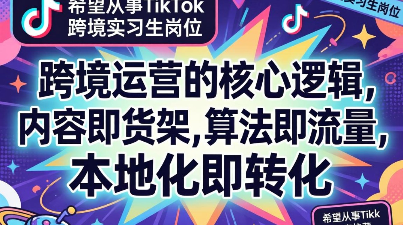 TikTok 跨境实习生 跨境运营从入门到进阶