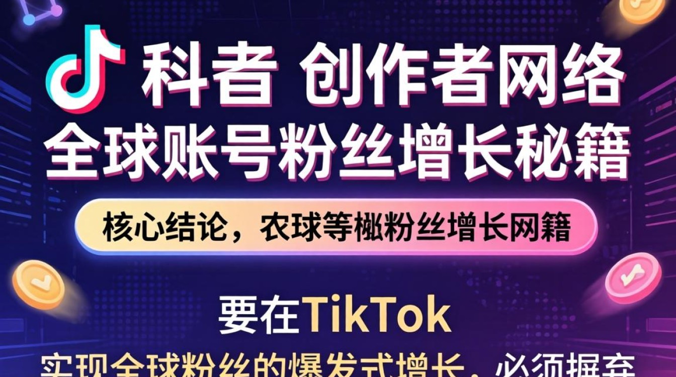 TikTok 创作者网络全球账号粉丝增长秘籍
