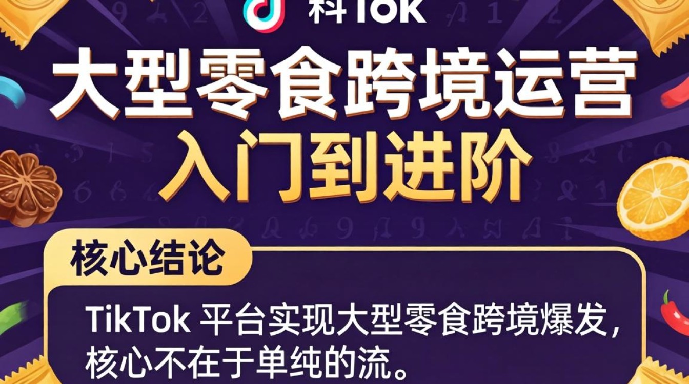 TikTok 大型零食跨境运营从入门到进阶