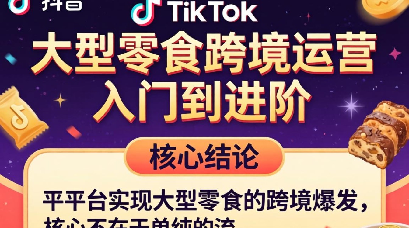 TikTok 大型零食跨境运营从入门到进阶