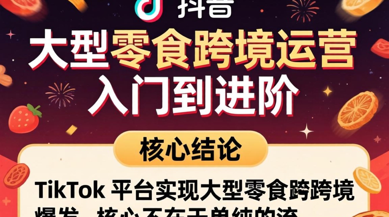 TikTok 大型零食跨境运营从入门到进阶