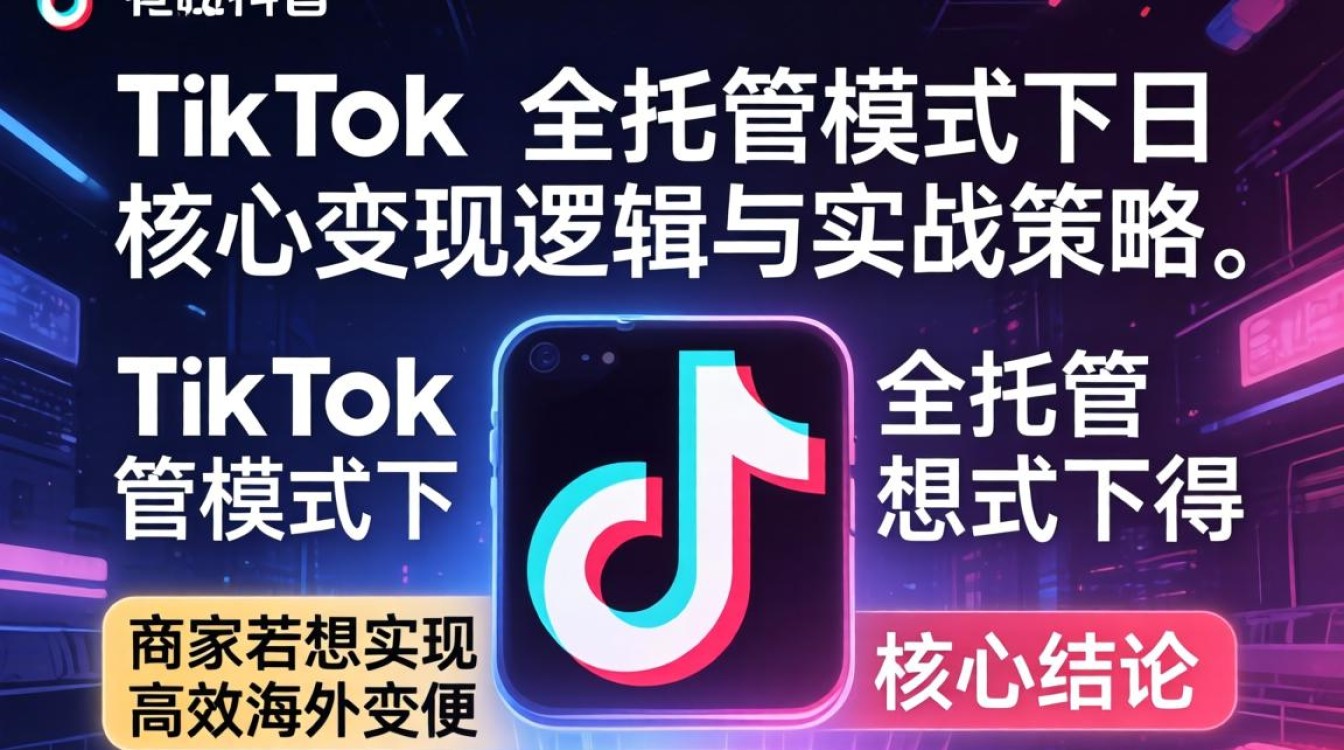 TikTok 全托管手机后台怎么用