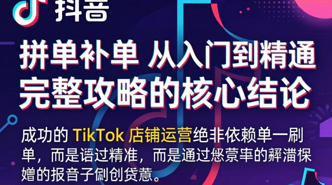 TikTok 拼单补单从入门到精通完整攻略