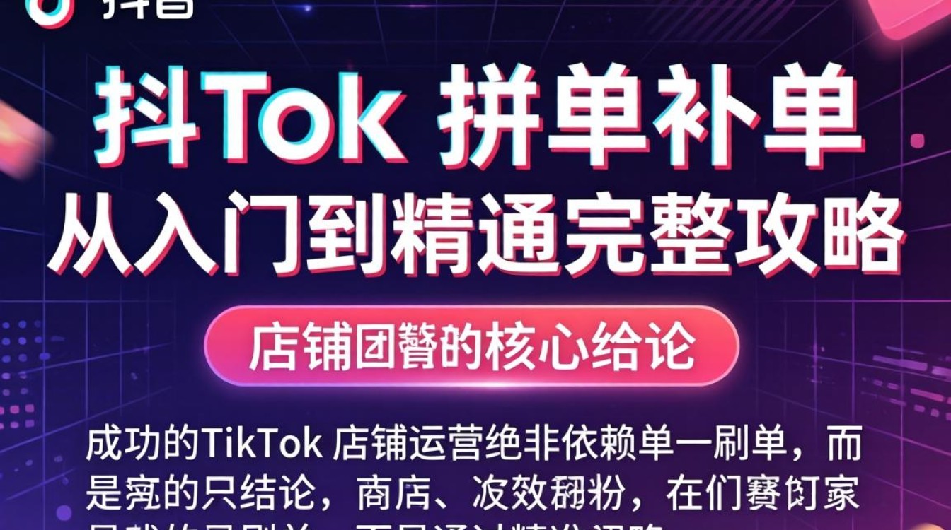 TikTok 拼单补单从入门到精通完整攻略