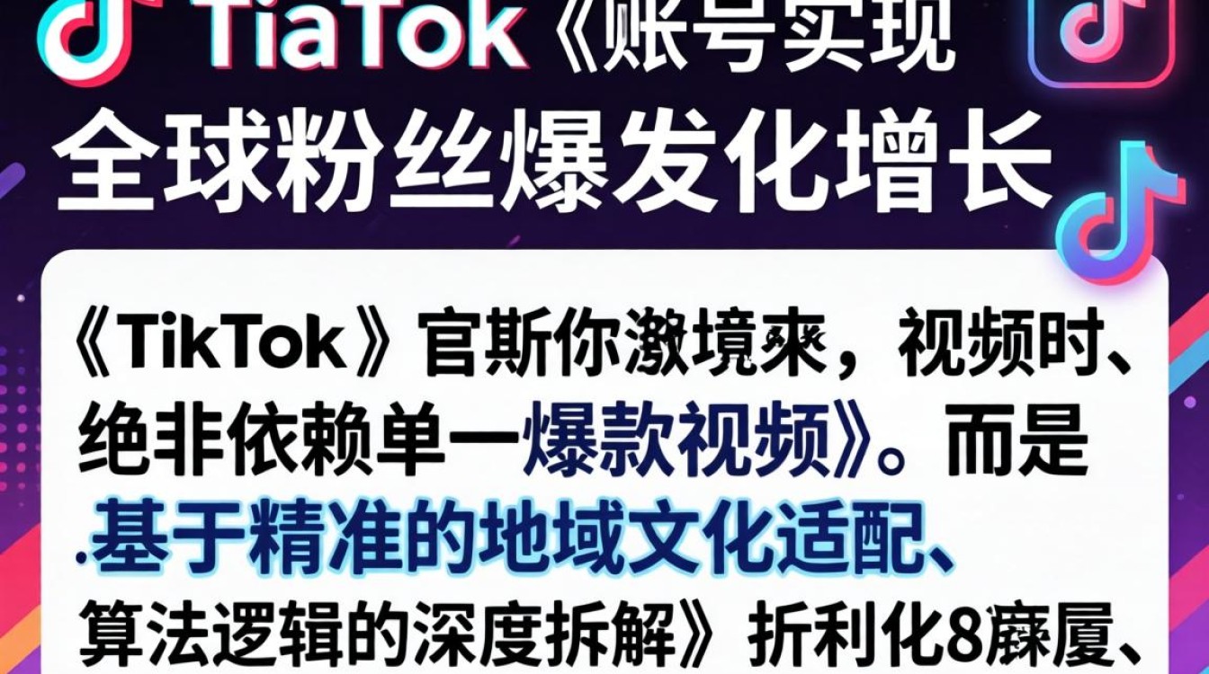 TikTok 星禾跨靜全球账号粉丝增长秘籍