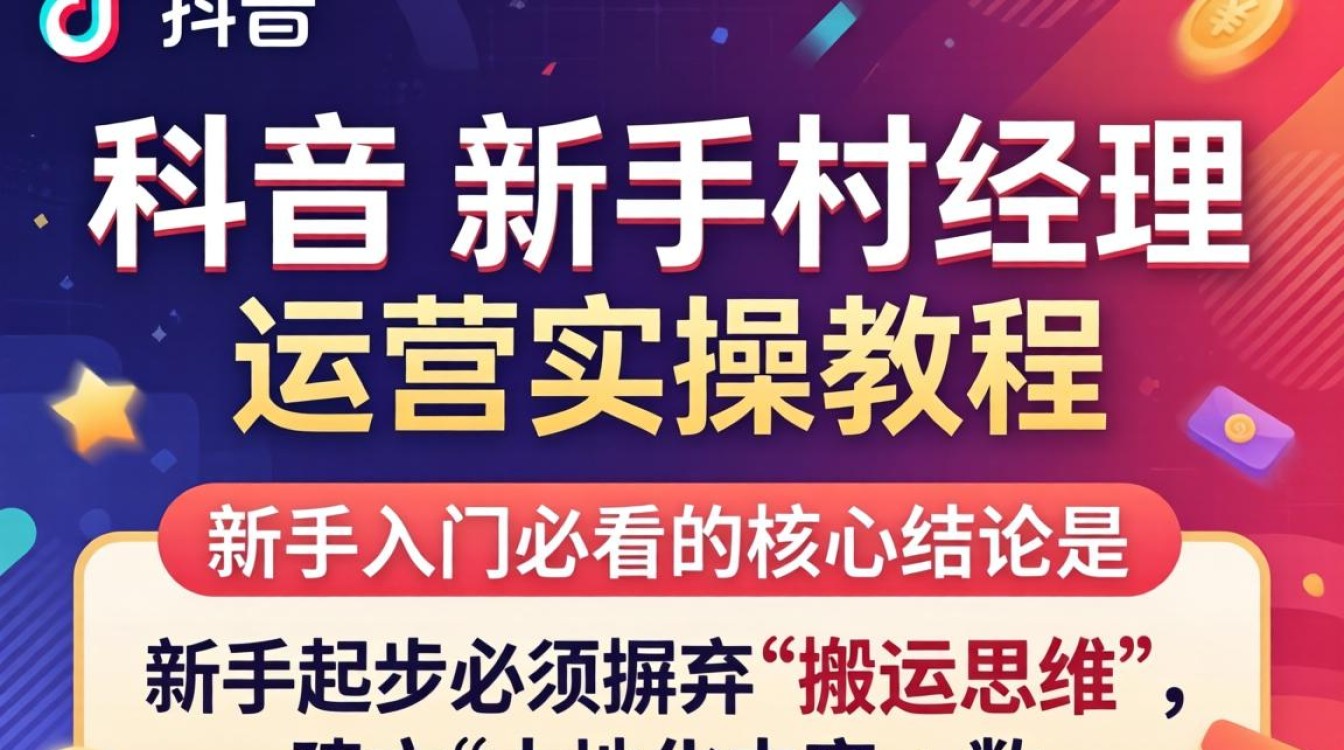 TikTok 新手村经理运营实操教程