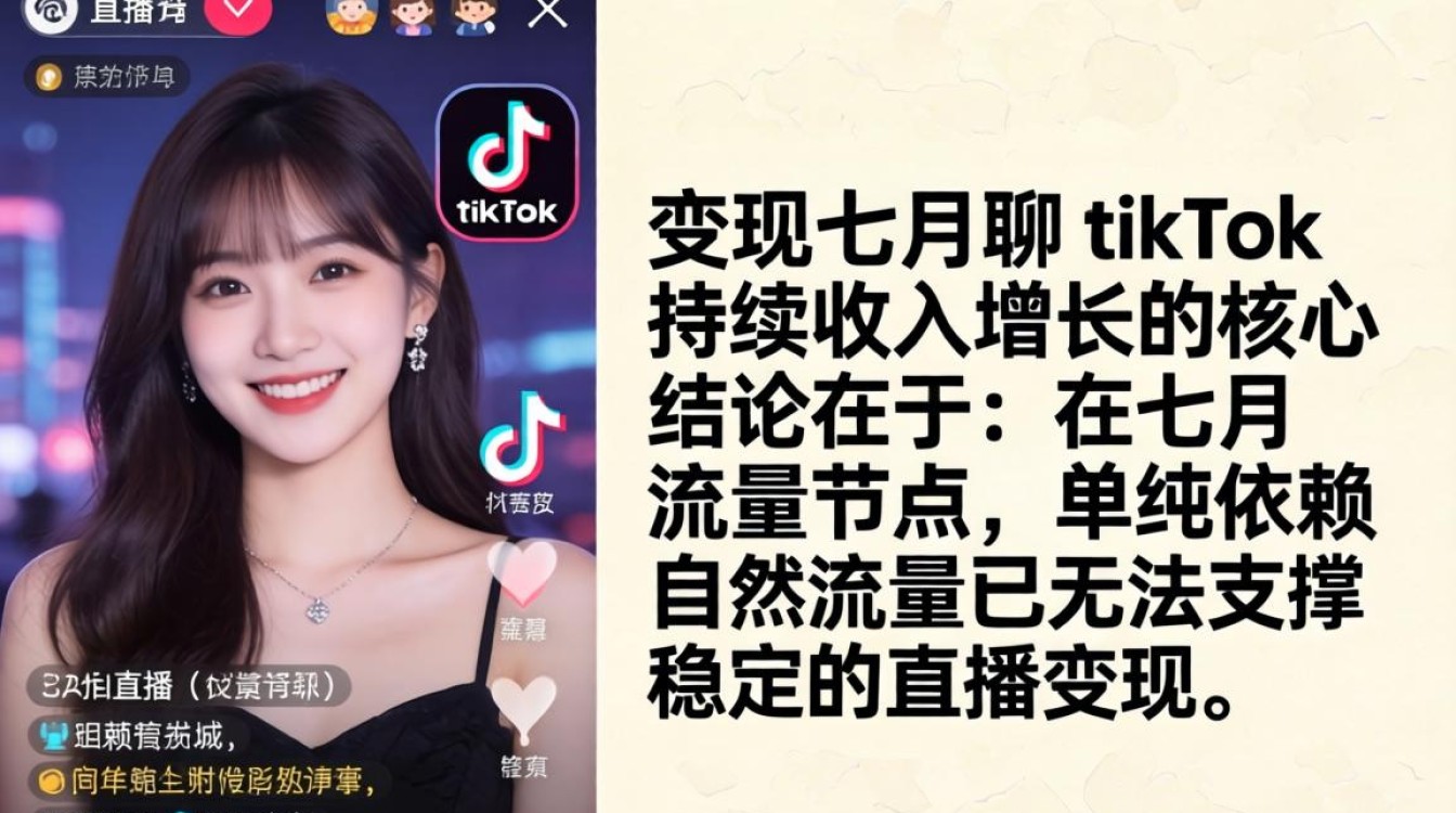 直播变现七月聊TikTok持续收入增长
