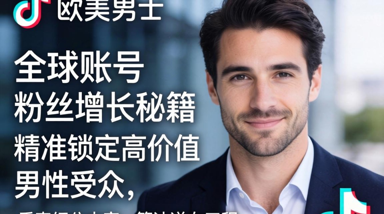 TikTok 欧美男士 全球账号粉丝增长秘籍