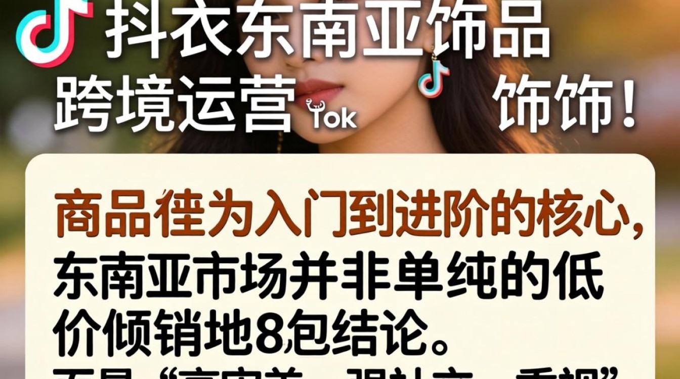 TikTok 东南亚饰品跨境运营从入门到进阶