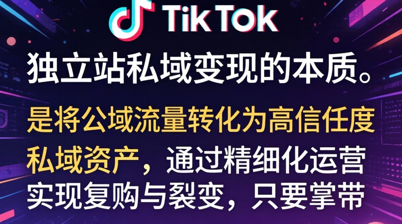 TikTok 独立站私域变现技巧月入过万
