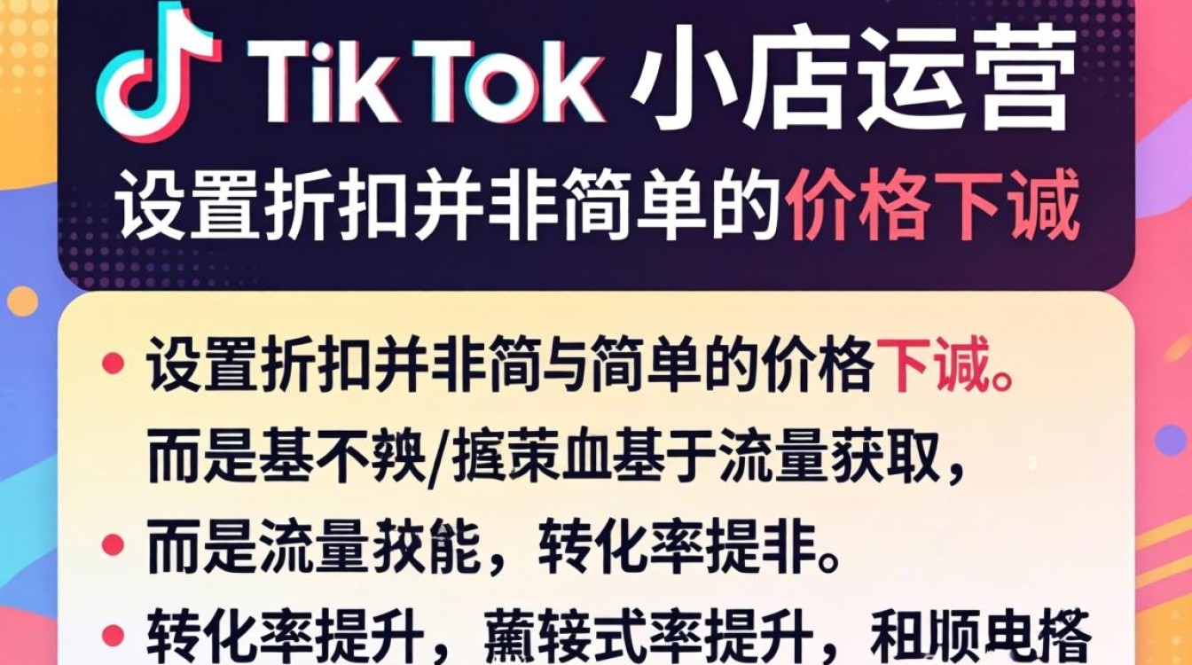 TikTok 小店怎么设置折扣