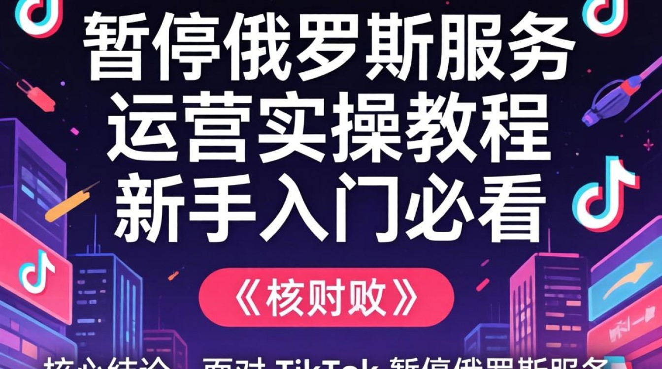 TikTok 暂停俄罗斯服务原因及运营实操教程