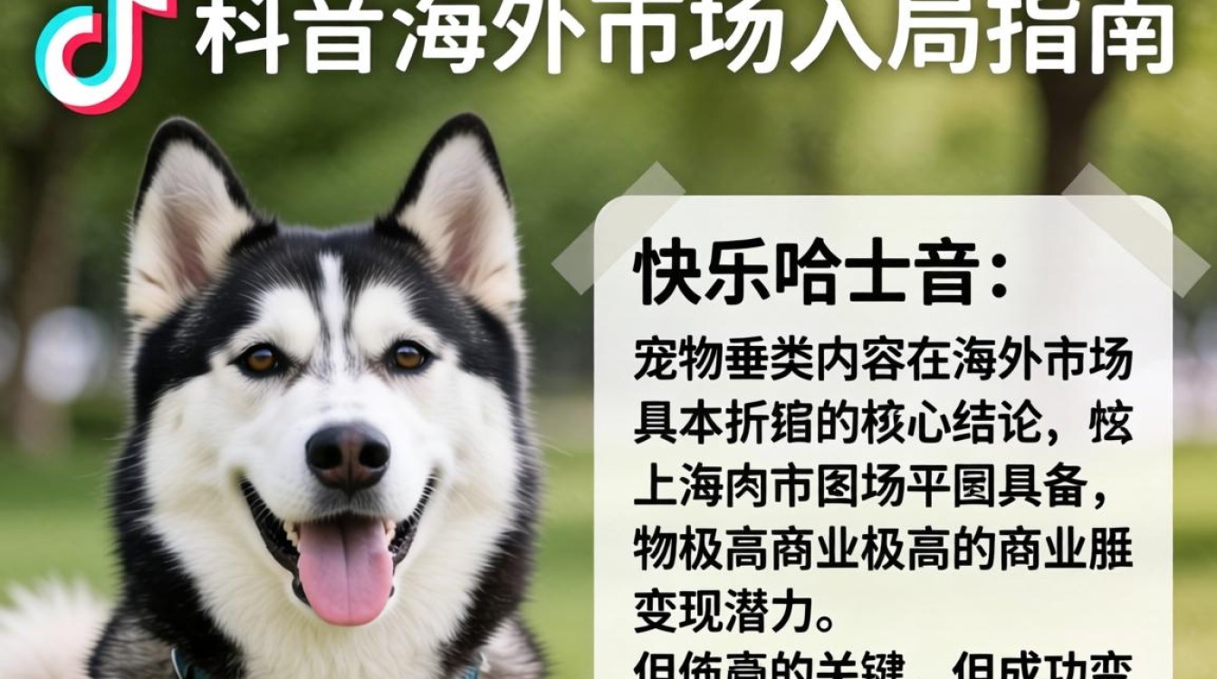 TikTok 上的快乐哈士奇 海外市场入局指南