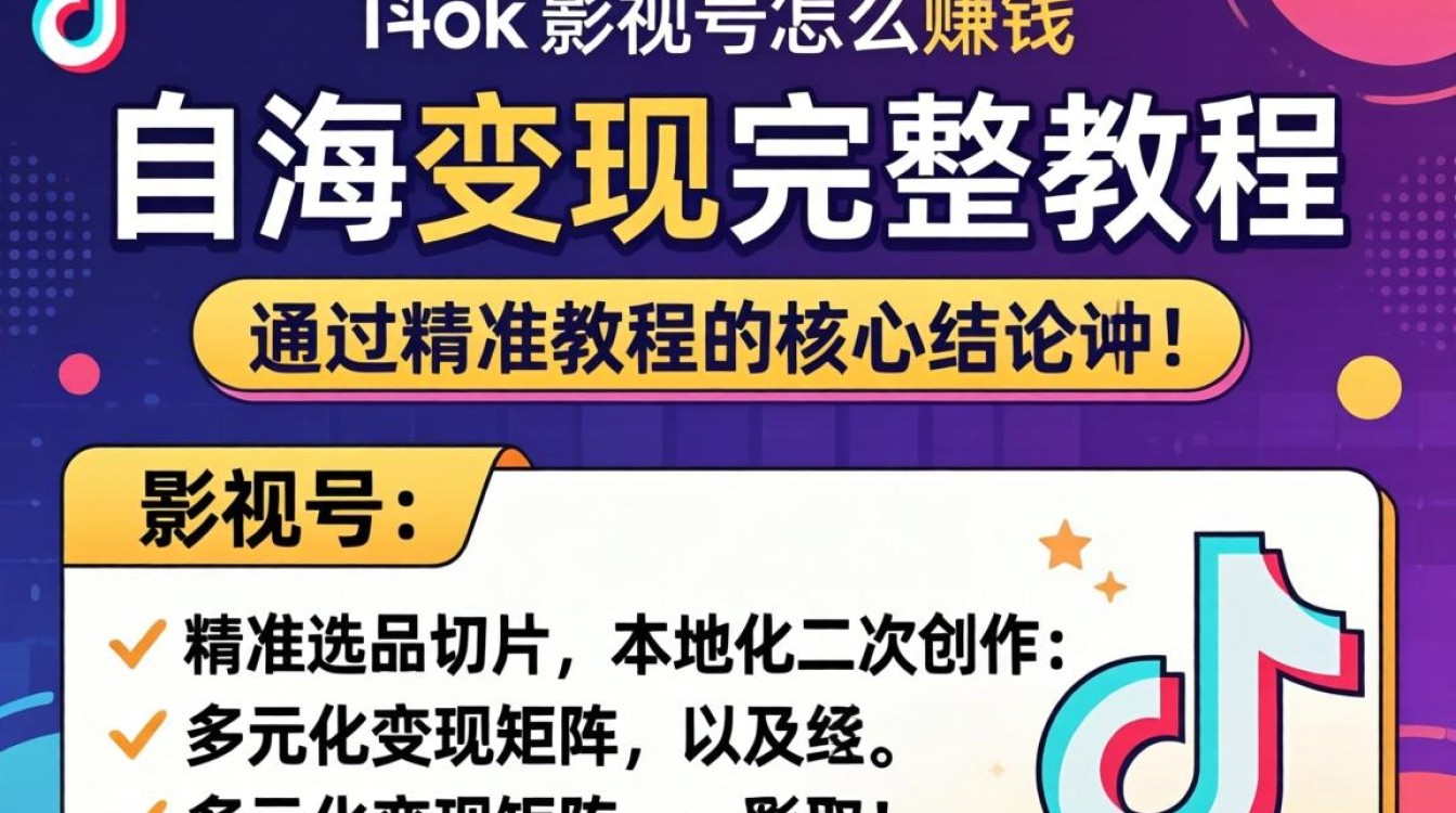 TikTok 影视号怎么赚钱