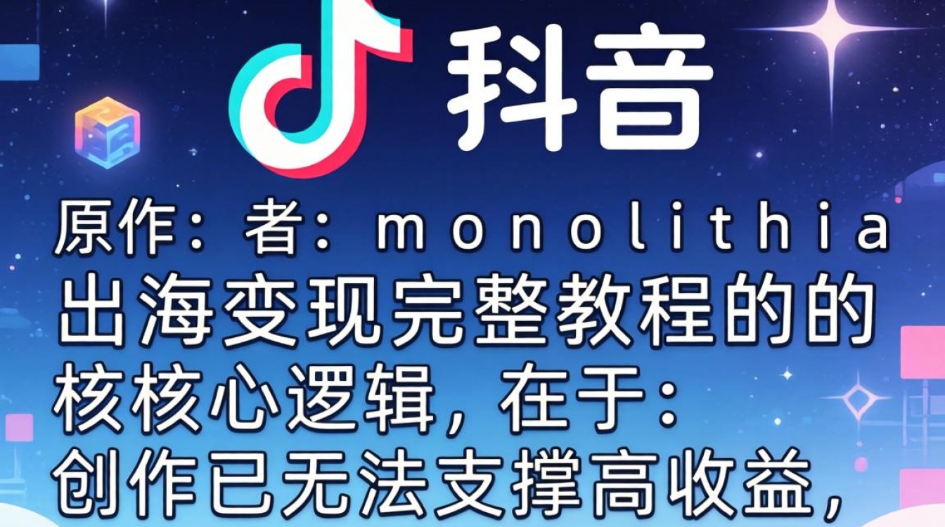 TikTok 原作者 monolithia 出海变现完整教程