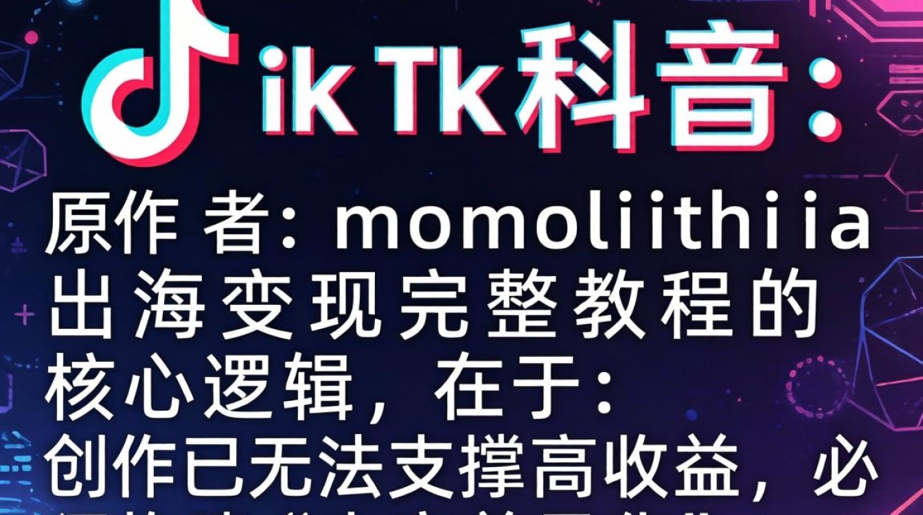 TikTok 原作者 monolithia 出海变现完整教程