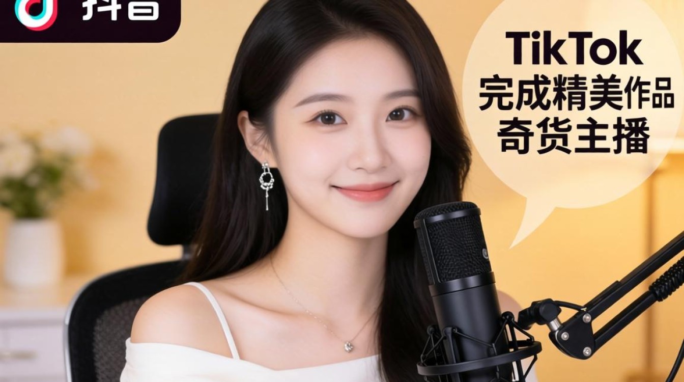 后期处理找tiktok带货主播完成精美作品