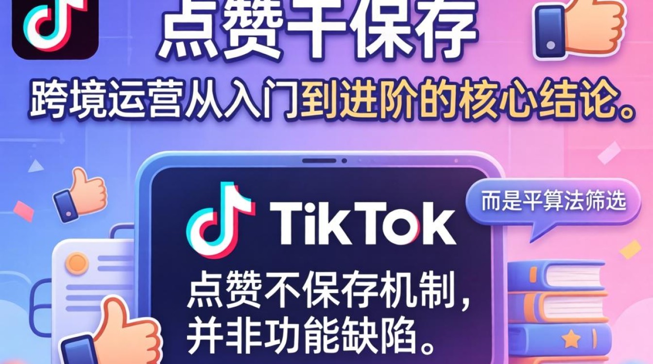 TikTok 点赞不保存原因及跨境运营从入门到进阶