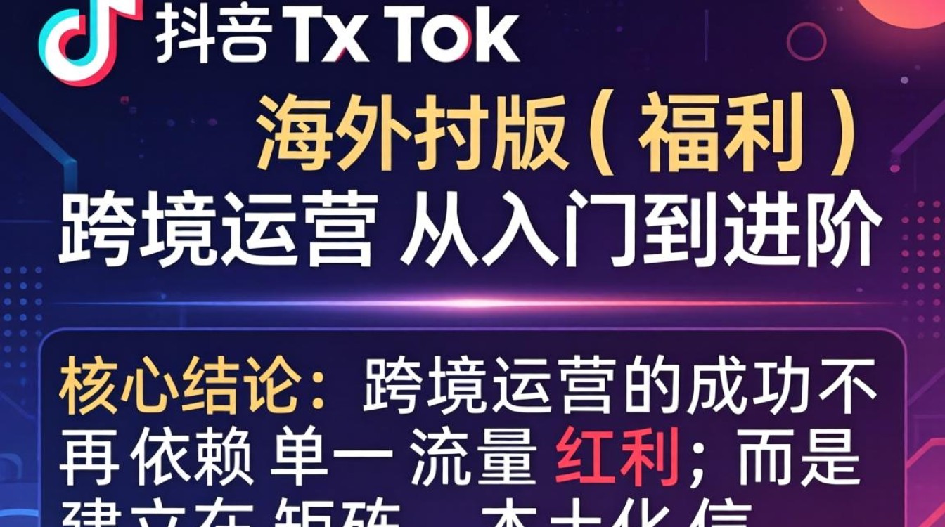 TikTok 海外版福利 跨境运营从入门到进阶