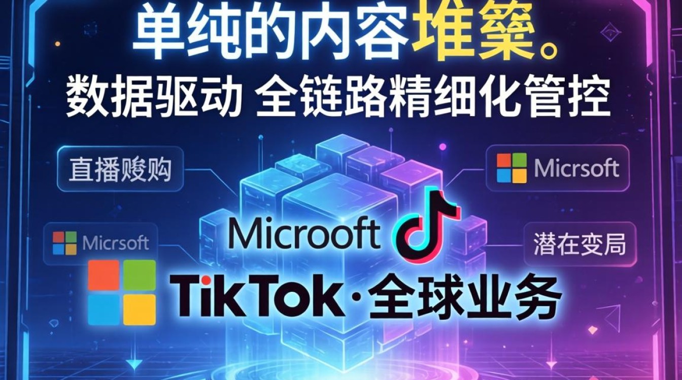 直播运营微软买TikTok全球业务