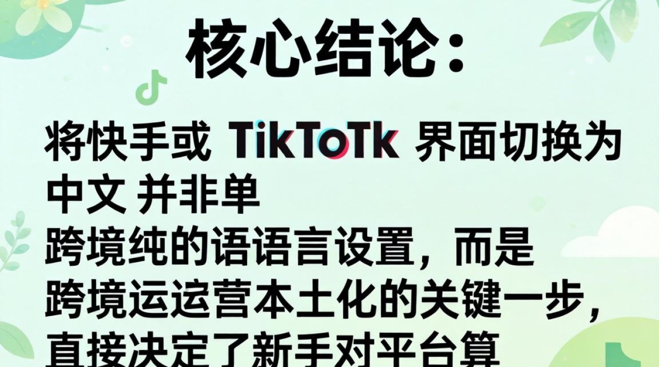 快手 国外 tiktok 怎么换成中文