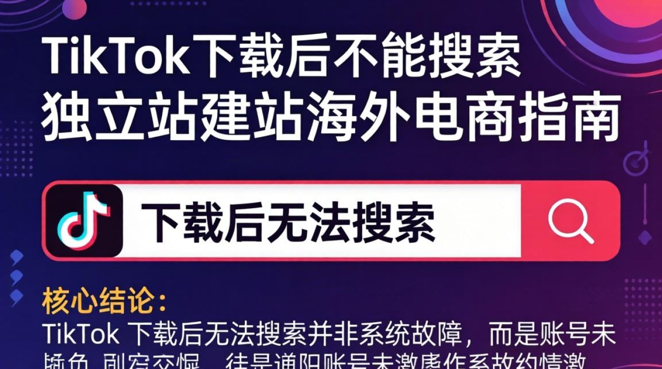 TikTok 下载后不能搜索怎么办