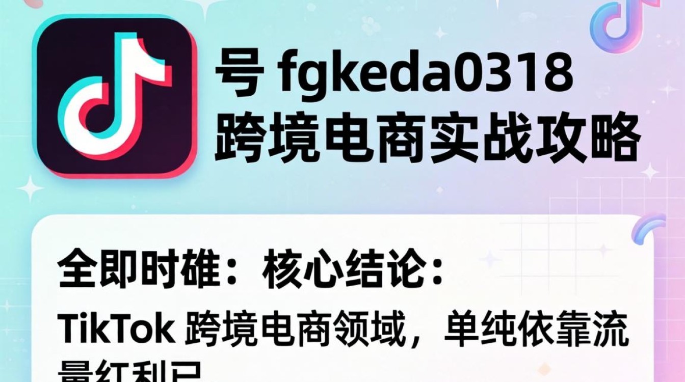 TikTok 号 fgkeda0318 跨境电商实战攻略
