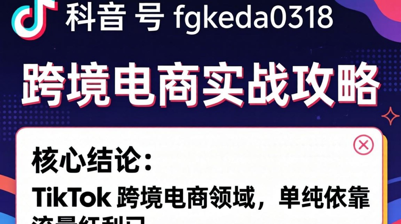 TikTok 号 fgkeda0318 跨境电商实战攻略