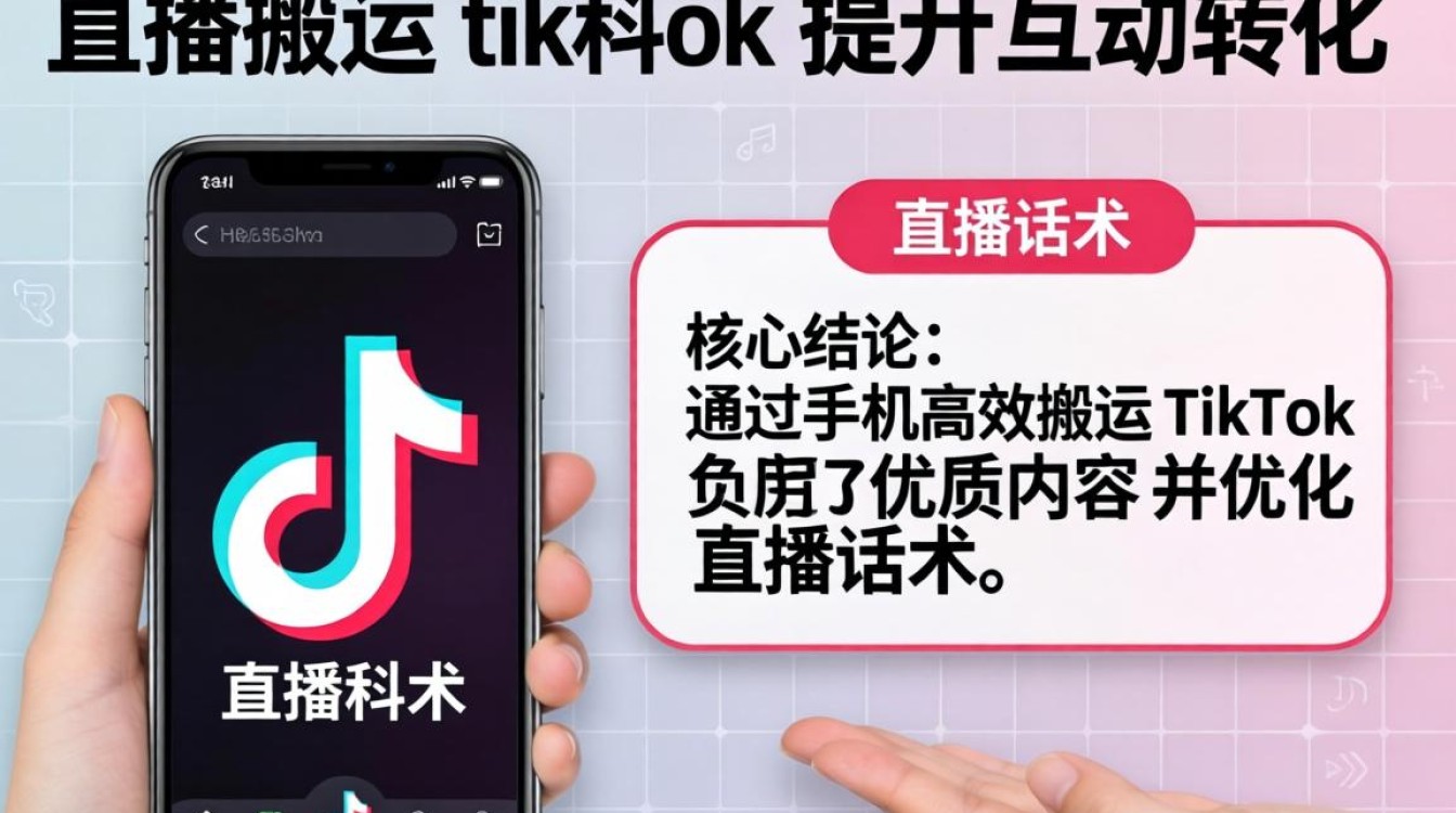 直播话术怎么用手机搬运tiktok提升互动转化