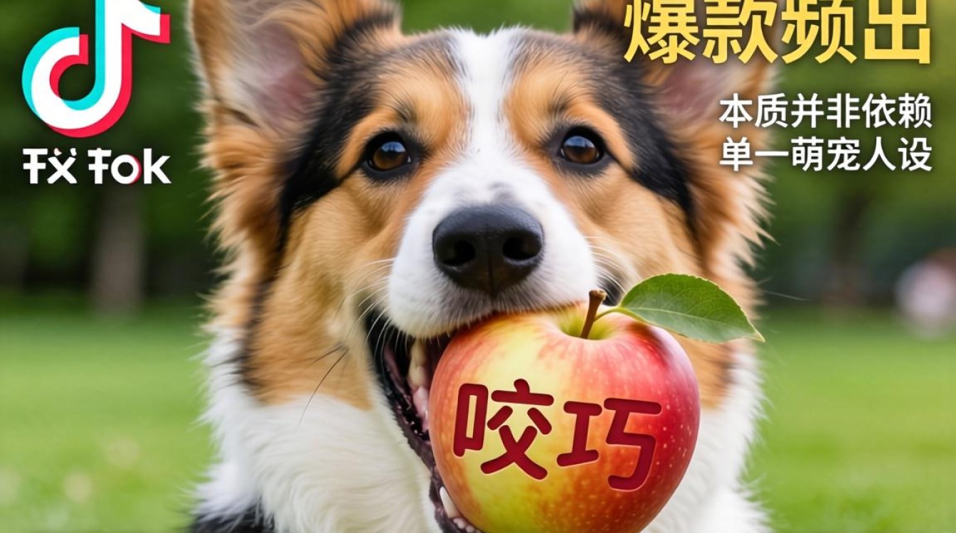TikTok 咬苹果的狗怎么火