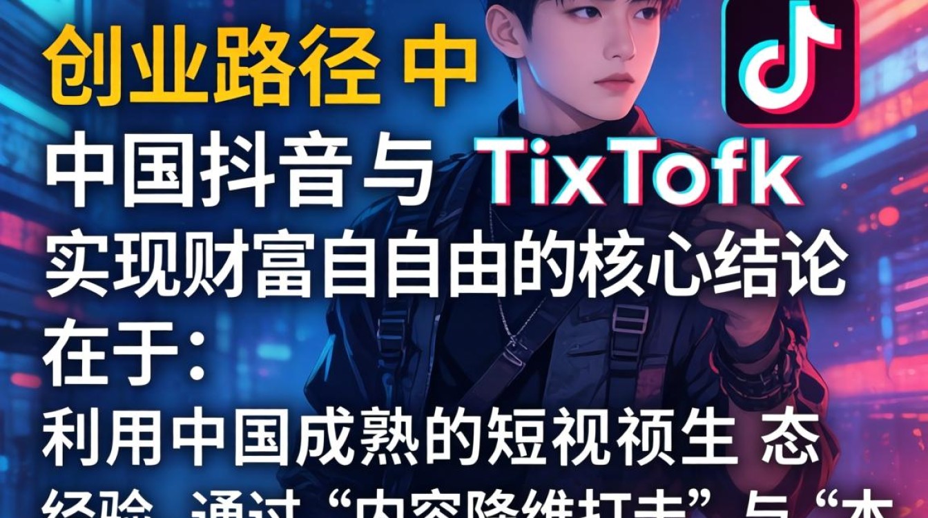 创业路径中国抖音与tiktok实现财富自由