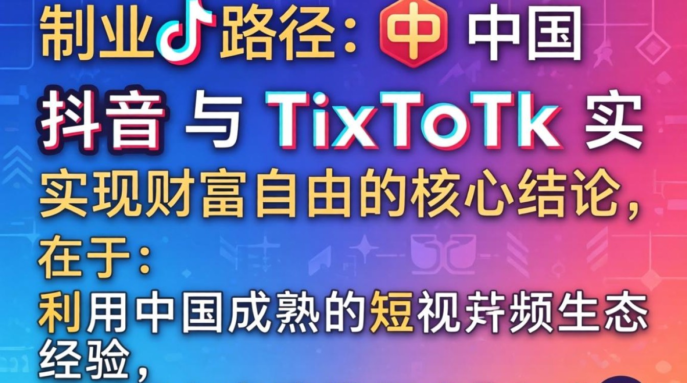 创业路径中国抖音与tiktok实现财富自由
