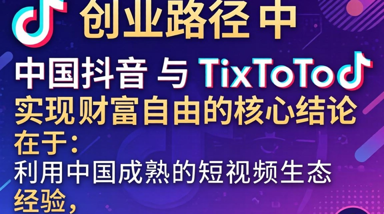 创业路径中国抖音与tiktok实现财富自由