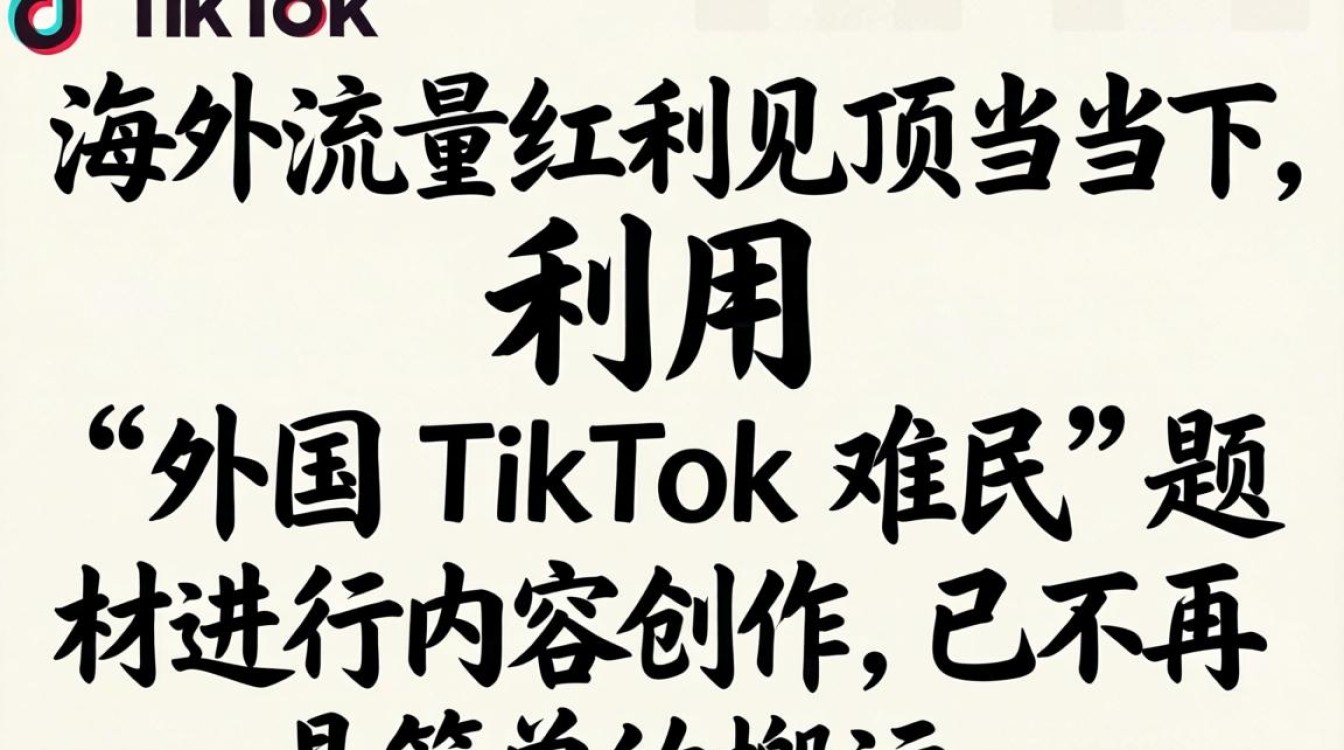 爆款案例 外国tiktok难民视频素材 成功套路解析