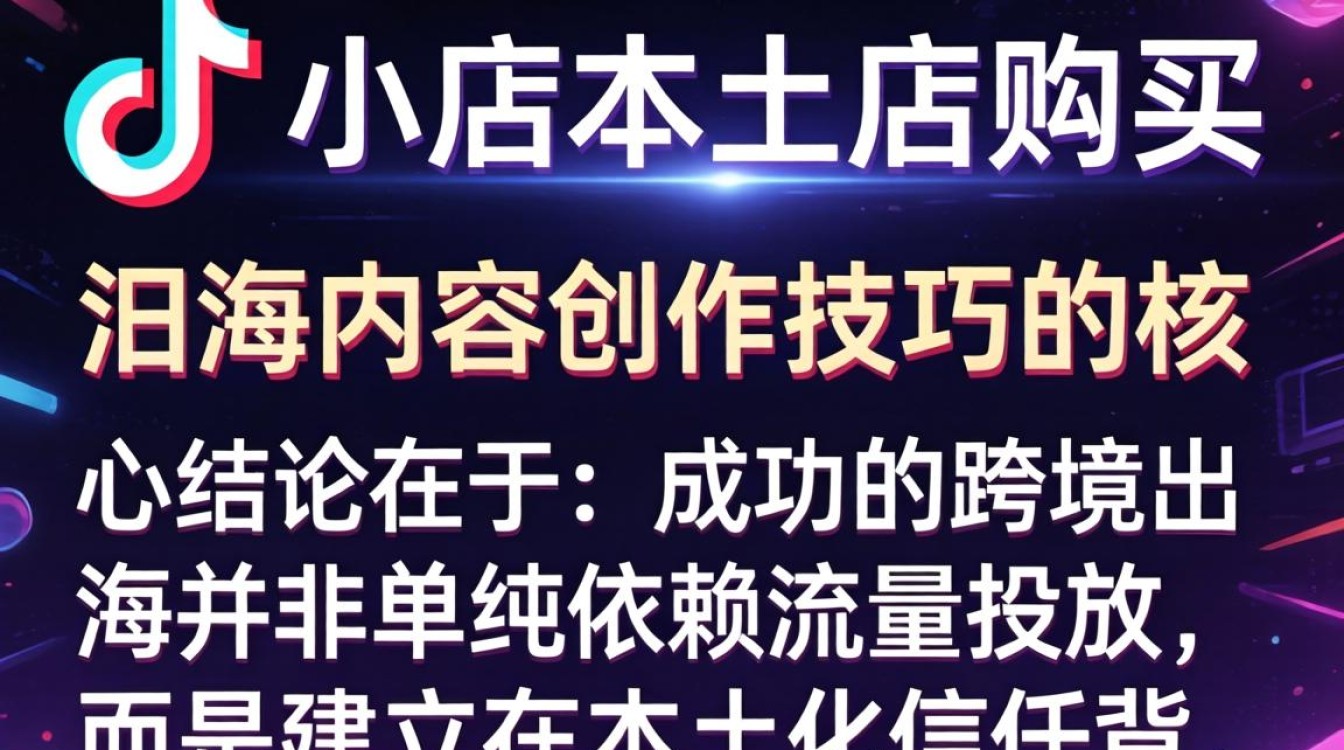 TikTok 小店本土店购买流程及出海内容创作技巧