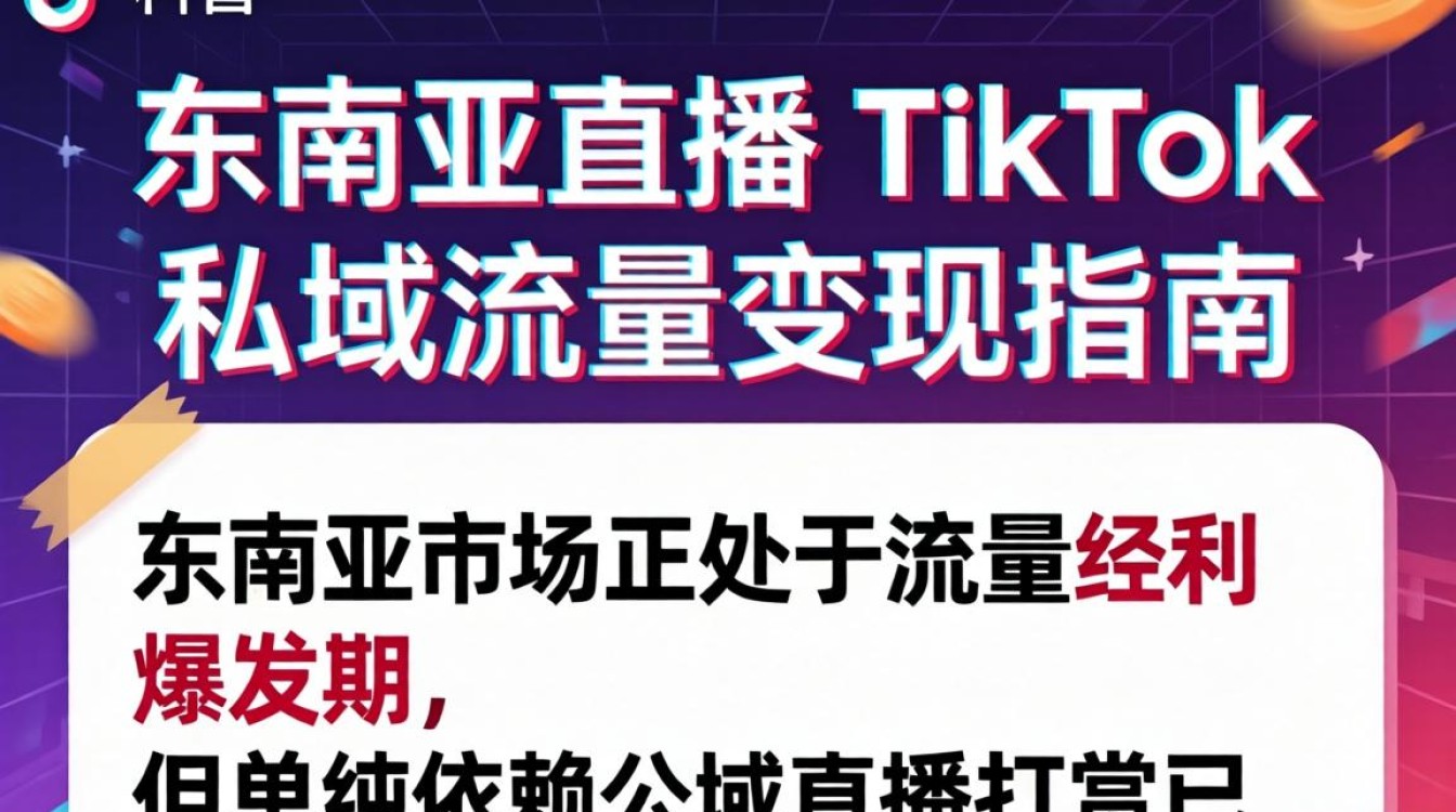 抖音东南亚直播TikTok私域流量变现指南,如何在TikTok东南亚做私域变现? 抖音东南亚直播TikTok私域流量变现指南