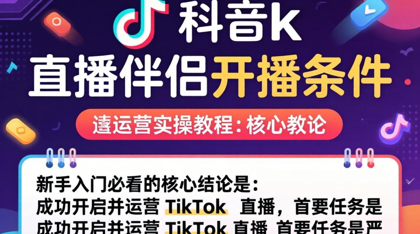 TikTok 直播伴侣开播条件是什么