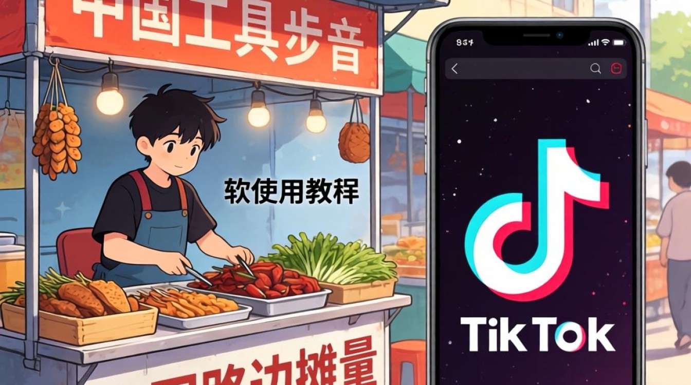 新手工具中国路边摊TikTok软件使用教程