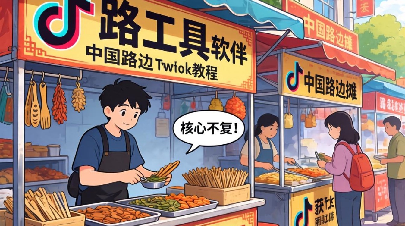 新手工具中国路边摊TikTok软件使用教程